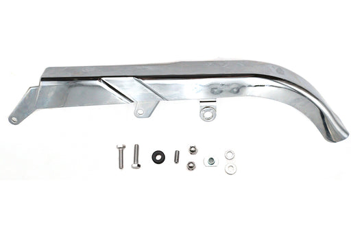 V-Twin Manufacturing Chrome Rear Belt Guard Upper