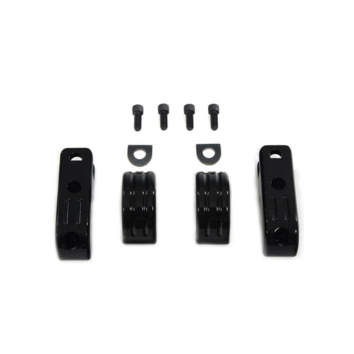 Black Engine Bar Footpeg Mount - V-Twin 27-1788 - OEM 54234-10