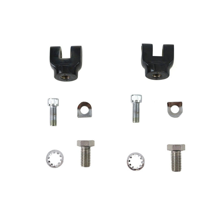 Mini Footpeg Clevis Set Black - V-Twin 27-1822