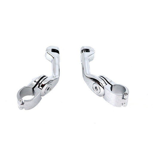 Adjustable Long Footpeg Mount Kit Chrome - V-Twin 27-1859 - Big Twin 0+