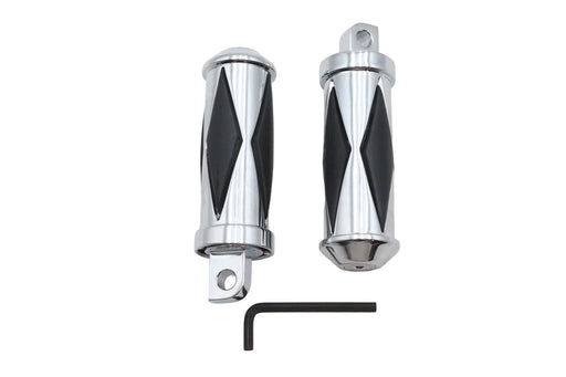 Ultima Diamond Driver Footpeg Set Chrome