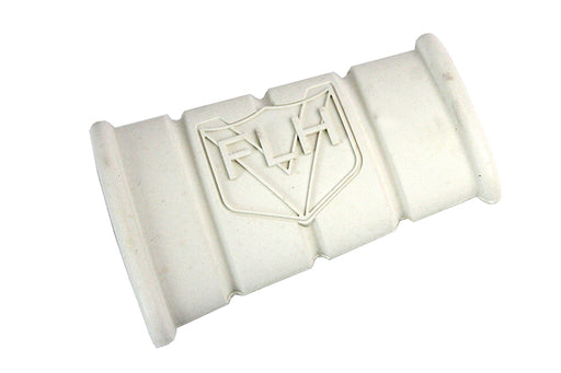 V-Twin Manufacturing White Rubber Kick Starter Pedal With FLH Logo