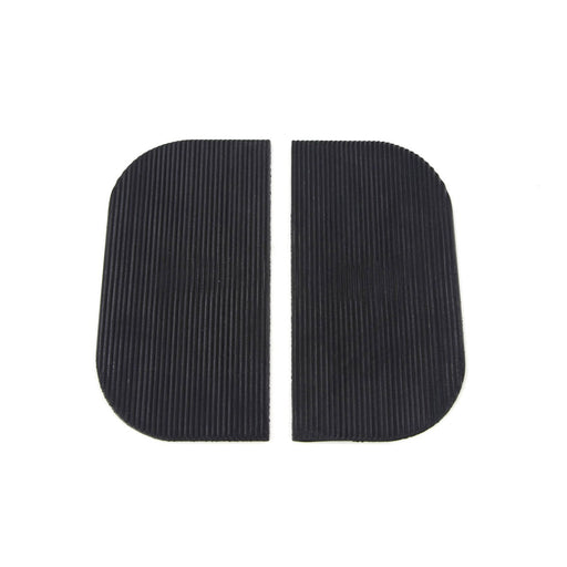 Mini Footboard Mat Set Black Rubber - V-Twin 28-0613