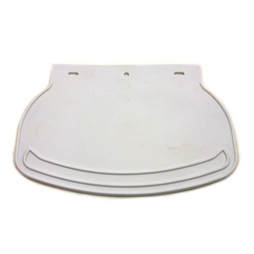 Mud Flap Rubber White Plain - V-Twin 28-0702 - Big Twin 0+