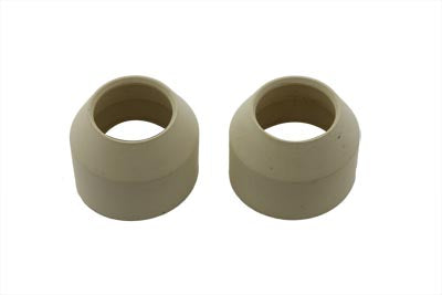 V-Twin Manufacturing 35mm Rubber Fork Boots White