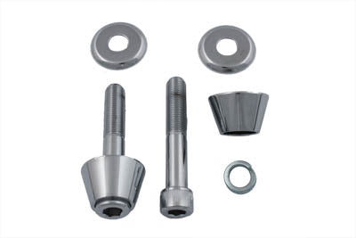 V-Twin Manufacturing Tapered Cone Riser Kit Chrome