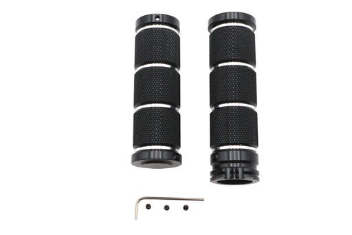 Ultima Billet Black Knurled Grip Set