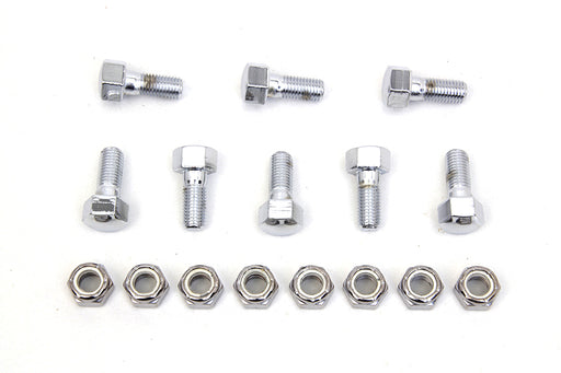 Colony Rear Brake Drum Bolt and Nut Kit Chrome