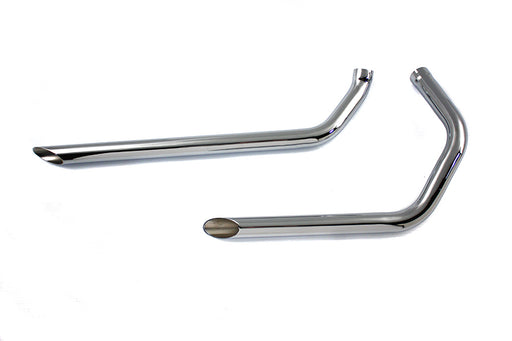 Paughco Exhaust Drag Pipe Set Slash Cut
