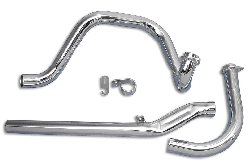 Paughco Dual Crossover Chrome Exhaust System