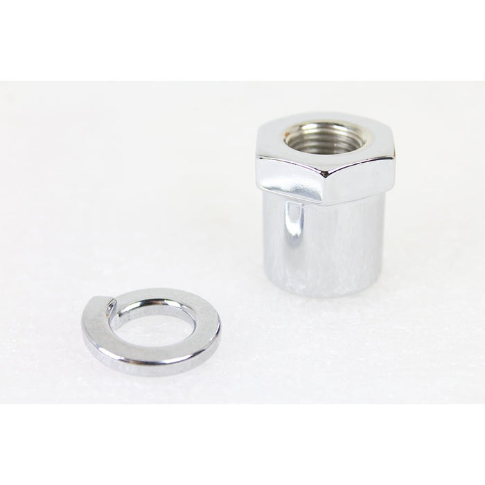 Front Axle Nut and Washer Kit Chrome Plated - V-Twin 2929-2 - OEM 43886-52 - Sportster 1952-1972