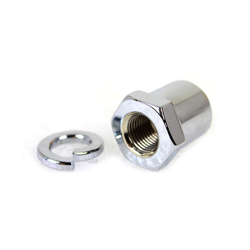 Front Axle Nut and Washer Kit Chrome Plated - V-Twin 2929-2 - OEM 43886-52 - Sportster 1952-1972