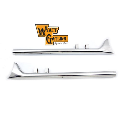 Wyatt Gatling 33 Straight Fishtail Set - Wyatt Gatling U08-0215 - Big Twin 1995-2016