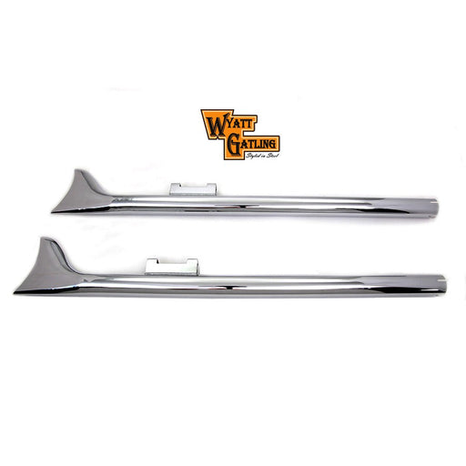 Wyatt Gatling Straight 36 Fishtail Extension Set - Wyatt Gatling 64-380 - Big Twin 1995-2016