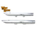 Wyatt Gatling Exhaust Pipe Extension Set - V-Twin 30-0447 - Sportster 2014+