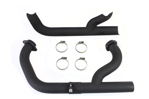 V-Twin Manufacturing 2:1 Siamese Exhaust Header Set Black - additional view 2