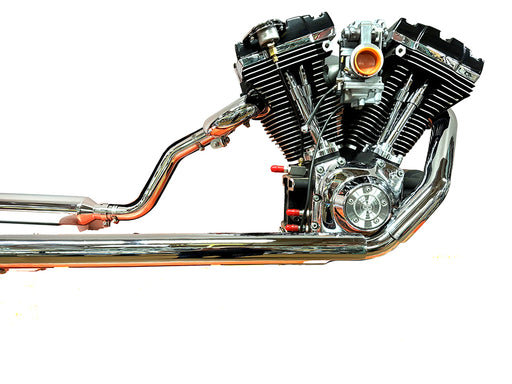 V-Twin Manufacturing Touring Crossover Exhaust Header System Chrome