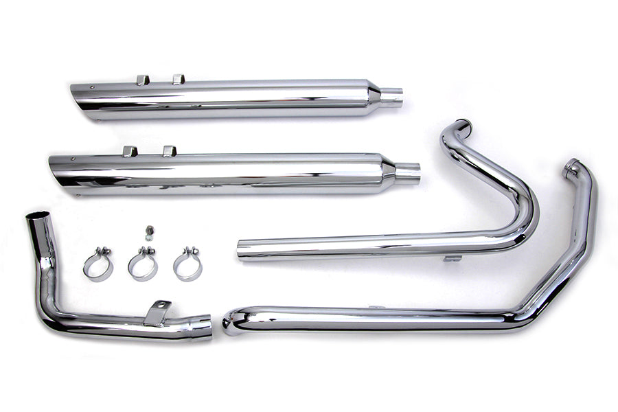 V-Twin Manufacturing Touring Crossover Exhaust Header System Chrome