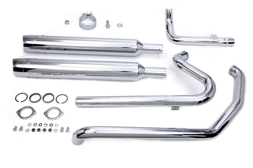 V-Twin Manufacturing Touring Crossover Exhaust Header System Chrome