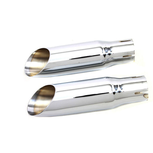Chrome Mini Exhaust Tip Set - V-Twin 30-0672