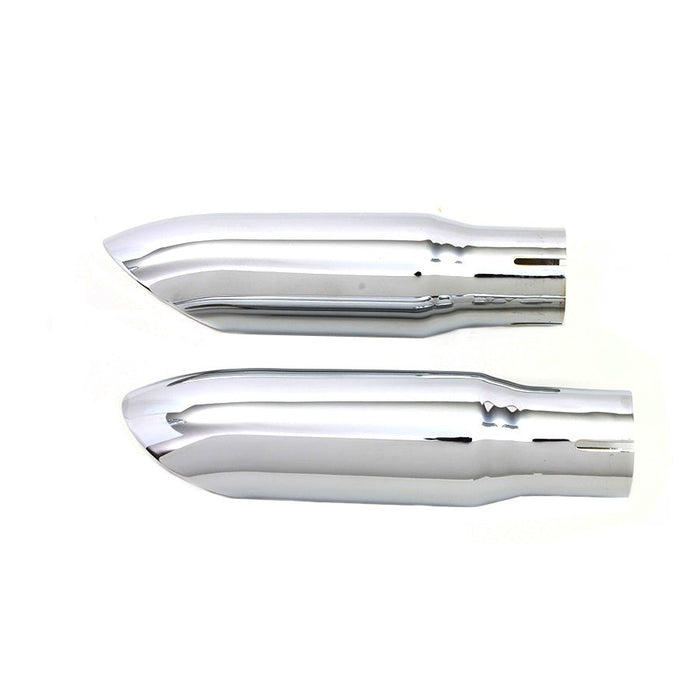 Chrome Mini Exhaust Tip Set - V-Twin 30-0672