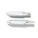 Chrome Mini Exhaust Tip Set - V-Twin 30-0672
