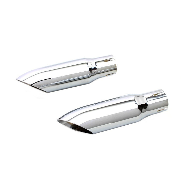 Chrome Mini Exhaust Tip Set - V-Twin 30-0672
