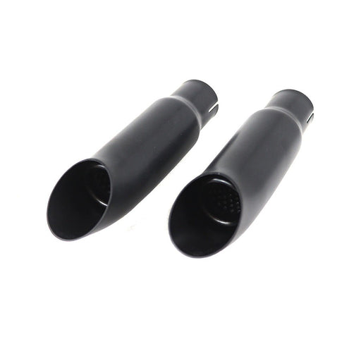 Black Mini Exhaust Tip Set - V-Twin 30-0673
