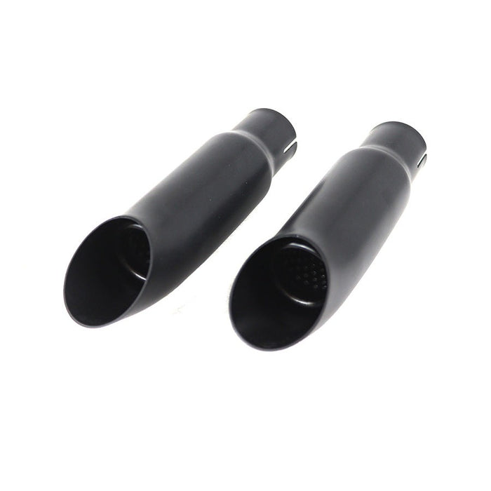 Black Mini Exhaust Tip Set - V-Twin 30-0673