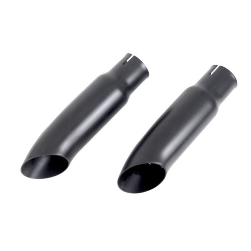 Black Mini Exhaust Tip Set - V-Twin 30-0673