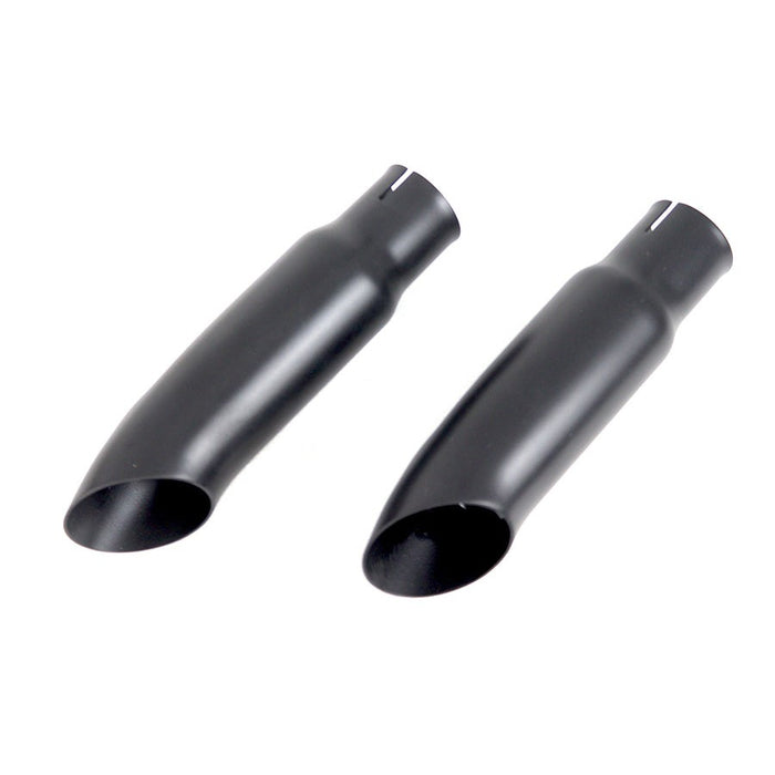 Black Mini Exhaust Tip Set - V-Twin 30-0673