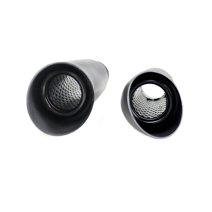 Black Mini Exhaust Tip Set - V-Twin 30-0673