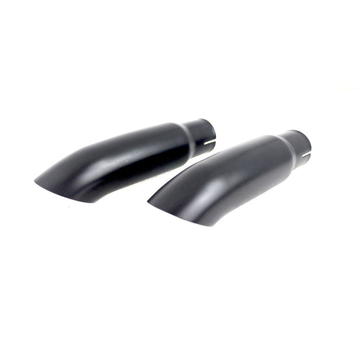 Black Mini Exhaust Tip Set - V-Twin 30-0673