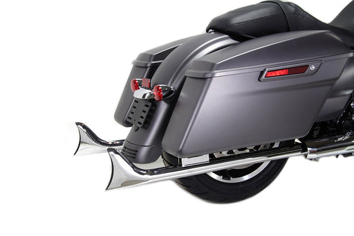 V-Twin Manufacturing True Dual Header with Fishtails Chrome - additional view 2