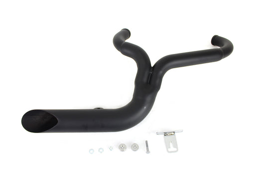 V-Twin Manufacturing FXD 2:1 Lake Side Pipe Exhaust Black