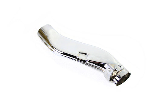 V-Twin Manufacturing Flat Squash" Pipe with Tab Chrome