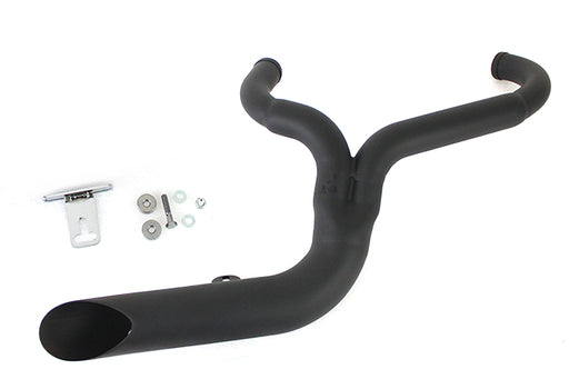 V-Twin Manufacturing FXD 2:1 Lake Side Pipe Exhaust Black