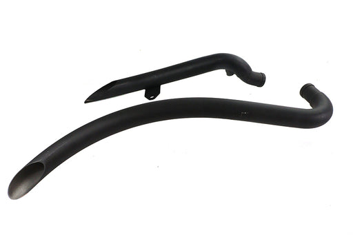 V-Twin Manufacturing Factory Sample Curved Radius Exhaust Header Set Black