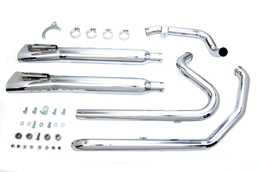 V-Twin Manufacturing Crossover Exhaust Header and Muffler Kit