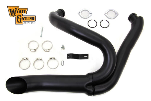 Wyatt Gatling Black Wyatt Gatling 2 into 1 Exhaust Pipe Header Kit
