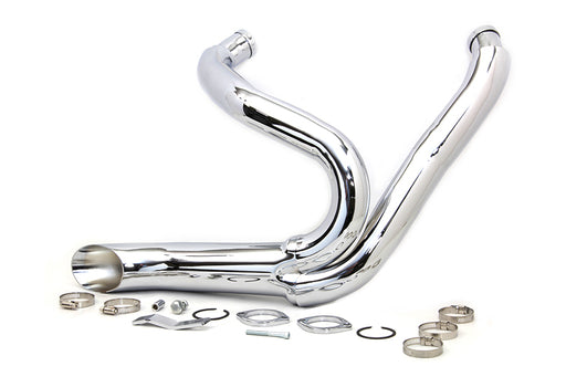 Wyatt Gatling Chrome Wyatt Gatling 2 into 1 Exhaust Pipe Header Kit - additional view 2