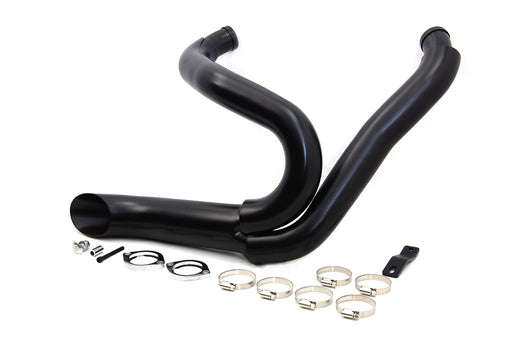 V-Twin Manufacturing Black Wyatt Gatling 2 into 1 Exhaust Pipe Header Kit - additional view 2