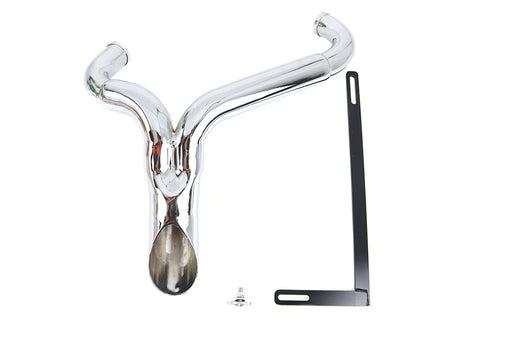 Wyatt Gatling Wyatt Gatling Y" Exhaust Pipe Header Chrome