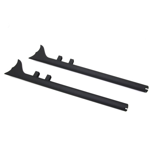 Wyatt Gatling 32 Scalloped Fishtail Set Black - V-Twin 30-0783 - Big Twin 1995-2016