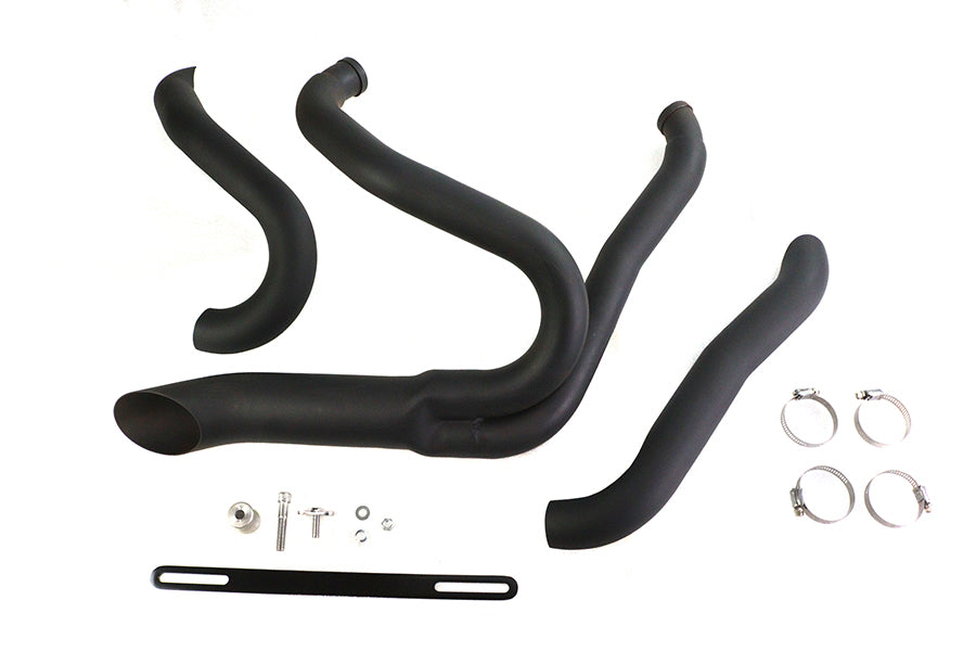 Wyatt Gatling Black Wyatt Gatling 2 into 1 Exhaust Pipe Header Kit