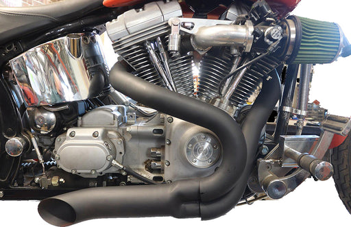 Wyatt Gatling Black Wyatt Gatling 2 into 1 Exhaust Pipe Header Kit