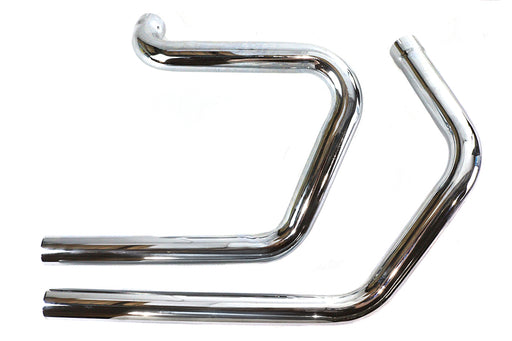 V-Twin Manufacturing Alphabet XL Exhaust Header Set Chrome - additional view 2