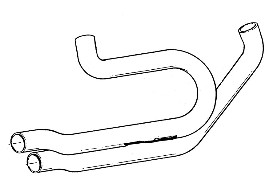 V-Twin Manufacturing Alphabet XL Exhaust Header Set Chrome - additional view 3