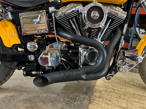 Wyatt Gatling Black Wyatt Gatling 2 into 1 Exhaust Pipe Header Kit