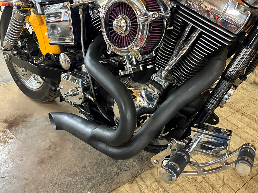 Wyatt Gatling Black Wyatt Gatling 2 into 1 Exhaust Pipe Header Kit - additional view 3